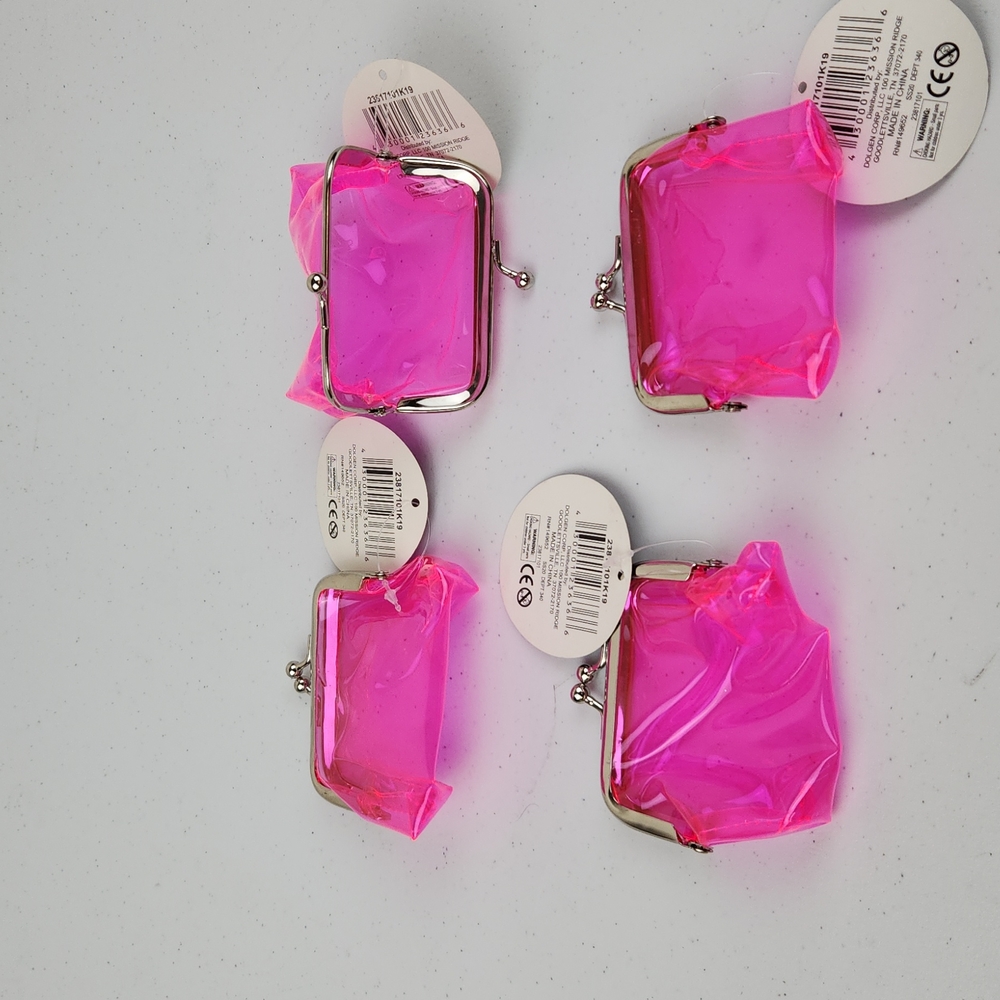 4 Mini Pink Pouches